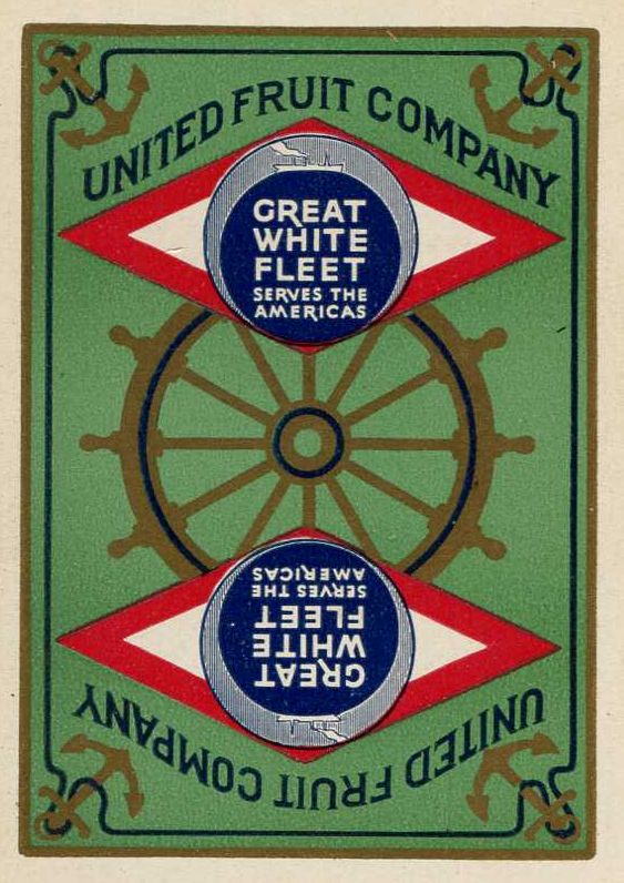 United Fruit Co. shipping playing card